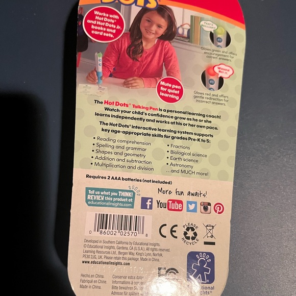 Hot Dots Talking Pen- Never used! - Picture 2 of 4